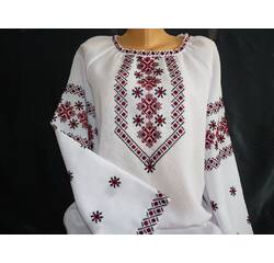 Ukraińska ręcznie haftowana koszula z długimi rękawami