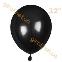 Lateksy balony (metalik), czarny (12″, 2.8 grama)