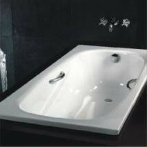Kąpiel stalowa BLB Lux B75L 170x75 z aluminiowymi rączkami