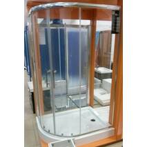 Prysznicowa kabina asymetryczna Vilarte OQU prawostronna 120x90x185