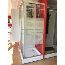 Prysznicowa kwadratowa kabina Dusel™ A-513 80х80х190, silk screen