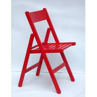 Krzesło składane "Ketrin" (czerwona emalia)