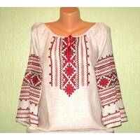 Koszula haftowana damska w stylu ukraińskim na lnu