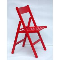 Krzesło składane "Ketrin" (czerwona emalia)