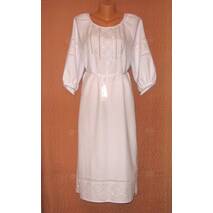 Suknia haft biały na białej tkaninie