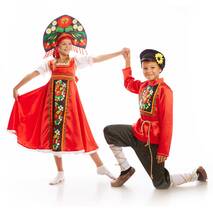 Rosyjski kostium ludowy "Chochłoma"