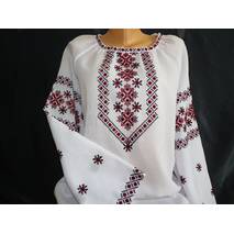 Ukraińska ręcznie haftowana koszula z długimi rękawami