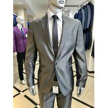 Męski garnitur West - Fashion model 0129 jasnoszary