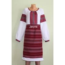 Ukraińska sukienka z haftem tkany + plachta