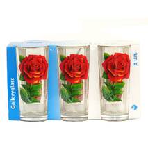 Zestaw szklanek 6 szt. * 200 ml "Valse des fleurs" Róża (05с1256)