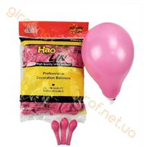 Lateksy balony (metalik), różowy (7″, 1 gram)