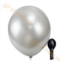 Lateksy balony (metalik), srebro (10″, 2.2 grama)