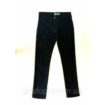 Ciepłe spodnie dżinsy na 9-12 lat niebieskiego koloru