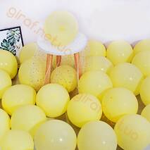Lateksy balony (макарун), żółty (10″, 2.2 grama)