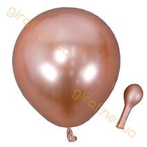 Lateksy balony (chrom), розовое-золото (10″, 1.8 grama)