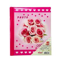 Fotoalbum na 20 magnetycznych listów "Różowe Róże" (kwiatowa seria)