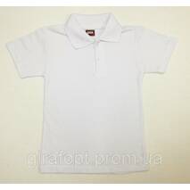 Biała koszulka polo dla chłopaczka na 6-9 lat
