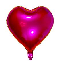 Balon metalizuje, pod postacią serca (malinowe), 18″
