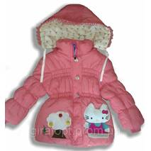 Palto na futrze "Hello Kitty", na 2-4 lat (w wzrost. 3 szt.)