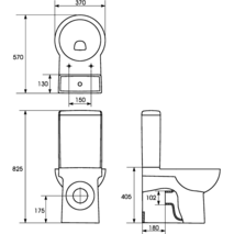 Sedes płyta kompaktowa podłogowy Cersanit NANO 011/021 z przykrywką дюропласт z лифтом