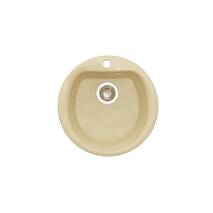 Okrągłe kuchenne mycie Granitika Round Bevel RB515120 beż 51х51х20