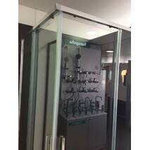 Prysznicowa kwadratowa kabina Dusel™ DL - 194 black matt 90х90х190, przejrzysta