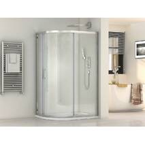 Prysznicowa kabina asymetryczna SANTEH SATA 120х90х190, ściekły 6 mm  przejrzyste prawostronna