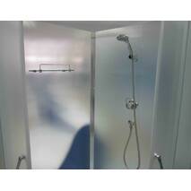 Prysznicowa kabina półokrągła BADICO SAN 8510 H 100х100х200 z podstawką i syfonem