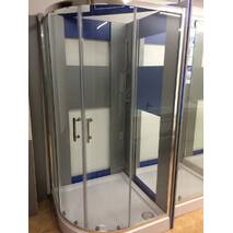 Prysznicowa półokrągła kabina Dusel™ A-511 80х80х190, przejrzysta
