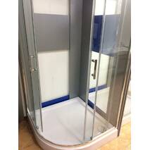 Prysznicowa półokrągła kabina Dusel™ A-511 80х80х190, przejrzysta