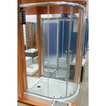 Prysznicowa kabina asymetryczna Vilarte OQU lewostronna 120x90x185