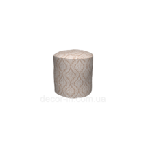 Dekoracyjna tkanka białe wzory na beżowym tle Turcja 84585v5