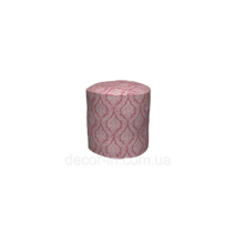 Dekoracyjna tkanka białe wzory na różowym tle Turcja 84584v4