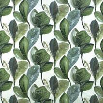 Dekoracyjna tkanka liście są duże oliwnego koloru akwarela Hiszpania 280см 88094v4