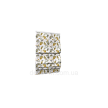 Dekoracyjna tkanka ogórki szaro - żółte na białym tle Turcja 88025v9