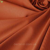 Jednotonowa dekoracyjna tkanka marchwiowego koloru teflon TDRK - 81006