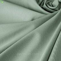 Jednotonowa dekoracyjna tkanka szaro - turkusowego koloru z teflonem DRM - 82759