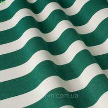 Uliczna dekoracyjna tkanka w białe i zielone paski 84336v8