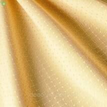 Jednotonowa tkanka obrusa złocistego koloru dla restauracji 83102v3
