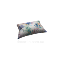 Uliczna tkanka дралон zwrotniki różnobarwne liście z niebieskim kwiatem 88265v1