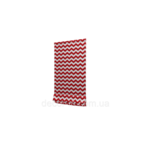 Dekoracyjna tkanka do biało - czerwonego zygzaka Turcja 85733v107