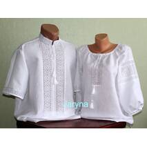 ekskluzywne białe koszule parne. haft wykonany ręcznej
