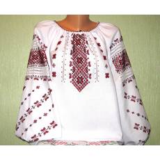 Ukraińska haftowana koszula z długimi rękawami