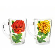 Kubek cappuccino "Valse des fleurs" Róża 300 ml