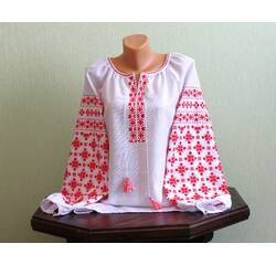 Ukraińska ręcznie haftowana koszula Czernihów
