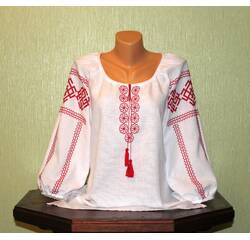 haftowana koszula pracy ręcznej "Słowiańskie amulety"