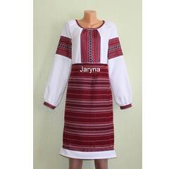 Ukraińska sukienka z haftem tkany + plachta