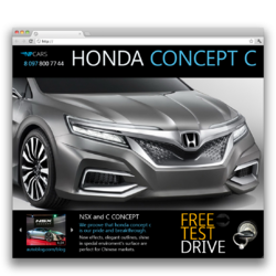 WEB design  Honda Concept C