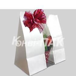 Papierowa torebka z okienkiem na prezenty