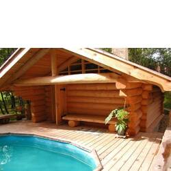 sauna z drewna